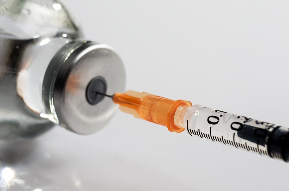 Close-up picture of vaccine